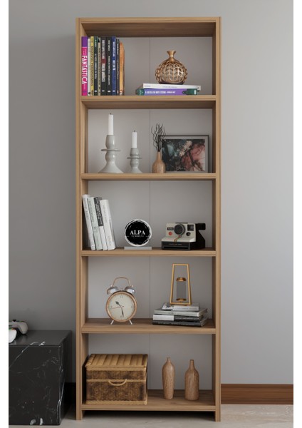 5 Raflı Kitaplık Dekoratif Kitaplık Çok Amaçlı Raf modelleri
