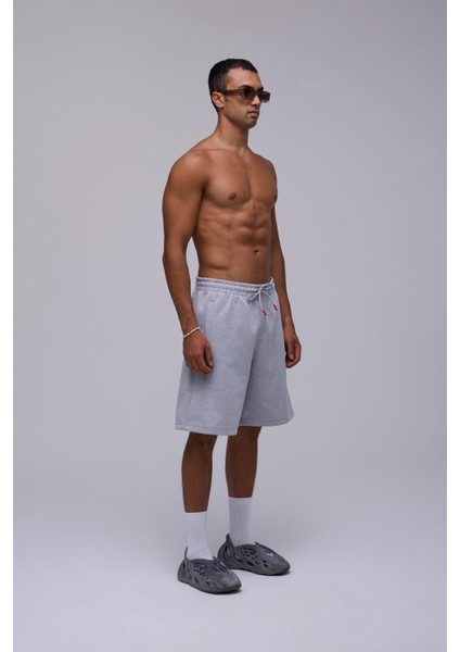 Gri Oversize Kalın Kumaş Şort fırsatları