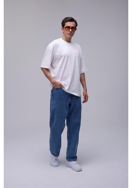 Beyaz Oversize Melek Dijital Baskılı Tişört fiyatları