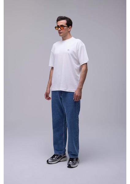 Beyaz Oversize Melek Dijital Baskılı Tişört fırsatları