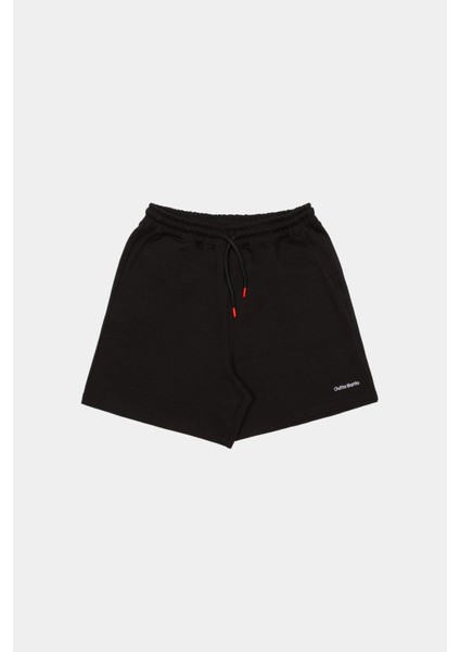 Siyah Oversize Geniş Kesim Şort