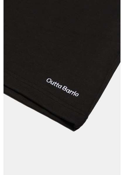 Siyah Oversize Geniş Kesim Şort