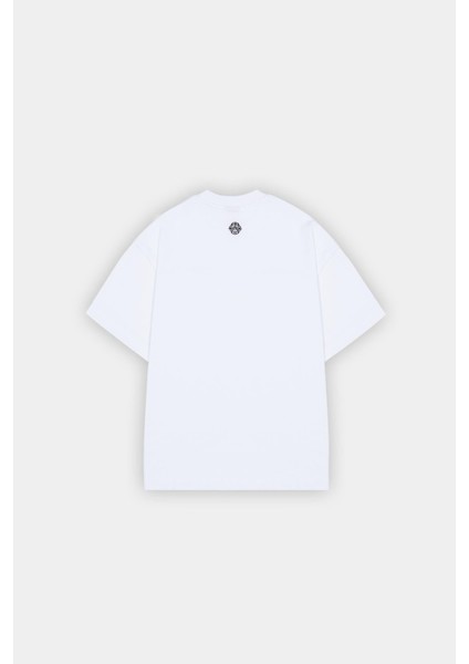 Parlak Beyaz Basic Loose Fit Tişört