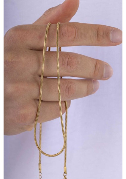 Altın Kaplama Silindir Model Italyan Erkek Çelik Zincir modelleri