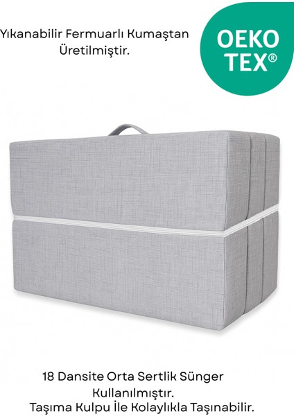 Kendinden Yastıklı Katlanır Micro Cotton Sünger Yer Yatağı ve Minderi 6 cm 18 Dns Orta Sünger modelleri