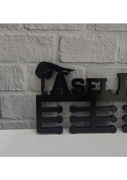 Jimnastik Kişiye Özel Madalya Askısı – 10 mm Siyah Mdf – Sporcu Isimli Askılık fiyatları