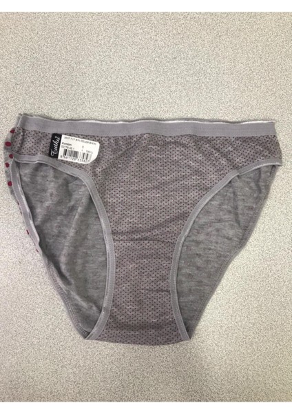 0537 Özlem Bayan Bikini Külot Gri