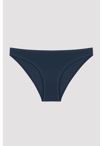 Mavi Haze Dantel Detaylı 3lü Slip Külot