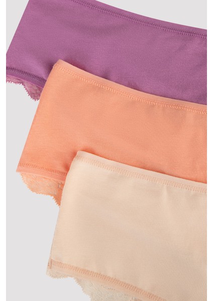 Joyful Spring Dantel Detaylı 3lü Hipster Külot