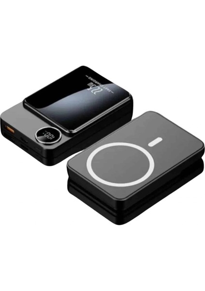 Magsafe Powerbank 10.000 Mah 22.5 Watt Hızlı Şarj Göstergeli Kablosuz Taşınabilir Şarj fiyatları