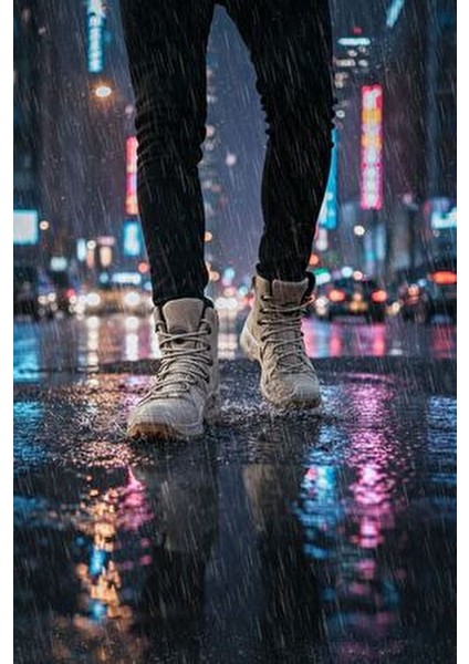 Çöl Combat Gtx Bot Kısa Topuklu Nefes Alır Su Geçirmez Tasarım ile Üretildi