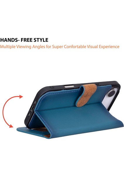 iPhone 17 Air Çıkarılabilir Deri Cüzdan Kılıf-Mavi modelleri