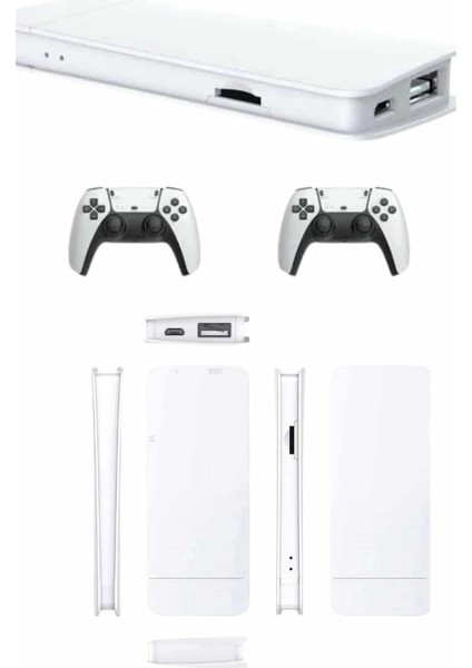 3D Çift Oyun Kollu 4K Hd Ekran Nostaljik 20.000 Oyunlu Beyaz Game Box modelleri