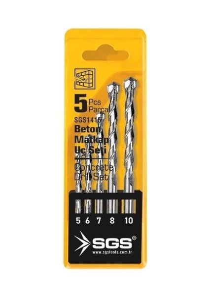 1415 Elmas Beton Matkap Ucu Seti 5 Parça fiyatları