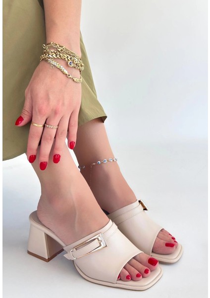 Techmrt Ziva Bej Cilt Topuklu Terlik (Numara: 37) fiyatları