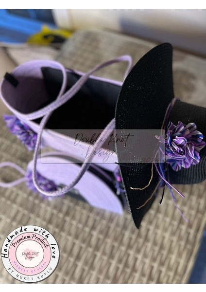 Vero 3lü Takım Plaj Çantası , El Çantası Clutch, Şapka, Totebag,Çanta, Yazlık, Hediyelik,