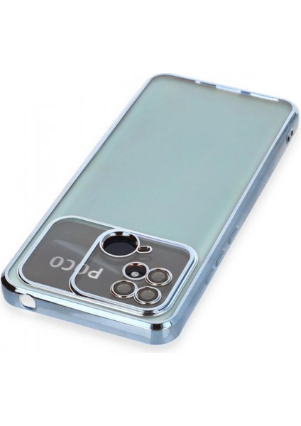 Xiaomi Redmi 10C Kılıf Lensli Silikon - Açık Mavi modelleri