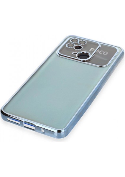 Xiaomi Redmi 10C Kılıf Lensli Silikon - Açık Mavi fırsatları