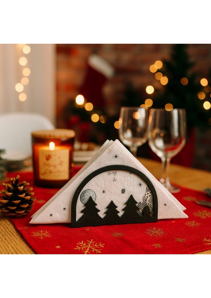 Yılbaşı Temalı Peçetelik I Yılbaşı Dekor