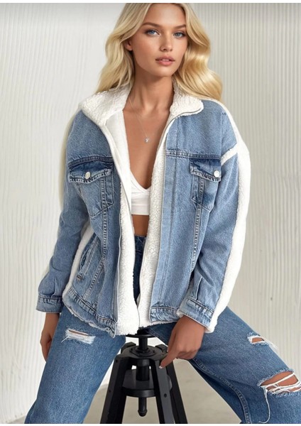 Techmrt Kürklü Kot Ceket Mavi T7009 (Beden: Xl) modelleri