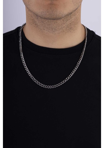Oksitli Klasik Gurmet Erkek Çelik Zincir