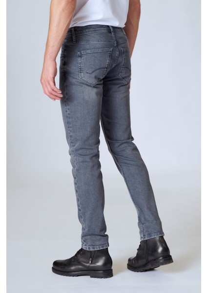 Panama x 812-03 Grey Erkek Likralı Dar Kesim Kot Pantolon Gri modelleri