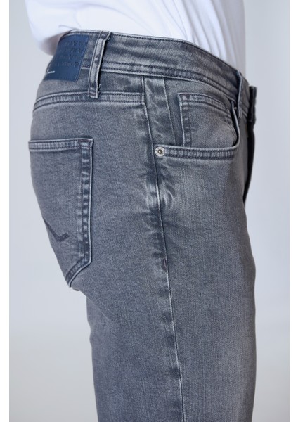 Panama x 812-03 Grey Erkek Likralı Dar Kesim Kot Pantolon Gri indirimleri