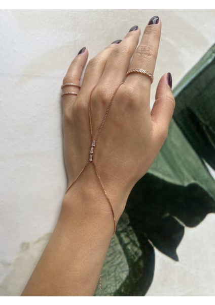 Yılan Zincirli Taşlı Gümüş Şahmeran