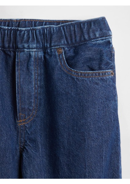 Erkek Çocuk Mavi Easy Baggy Barrel Jean Pantolon fiyatları