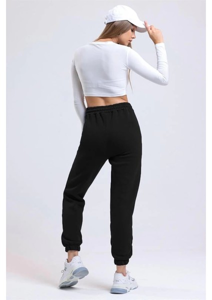 Techmrt 3 Iplik Şardonlu Paça Lastikli Eşofman Siyah İS001 (Beden: L) modelleri