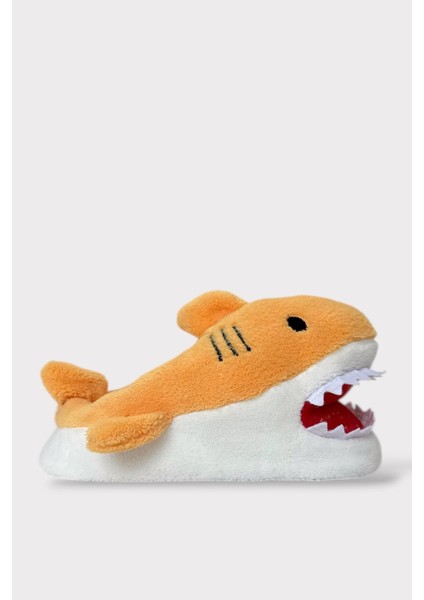 Kadın Köpek Balığı Figürlü Panduf Sarı