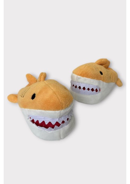 Kadın Köpek Balığı Figürlü Panduf Sarı