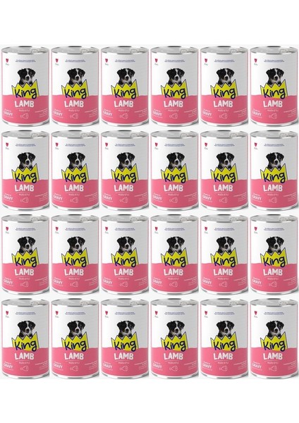 Et Parçacıklı Kuzu Etli Yavru Köpek Konserve 400 Gr*24 Adet