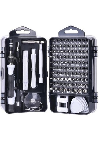 115 In 1 Hassas Tornavida Onarım Alet Manyetik Sürücü Kitli Elektronik Hassas Tornavida Seti ( Lisinya )