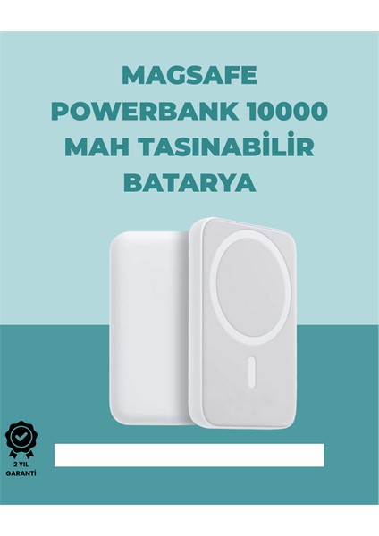 Magsafe Manyetik Powerbank – iPhone Için Hızlı, Kablosuz ve Güvenli Şarj