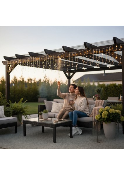 8 Modlu Saçaklı 96 LED - Ev Balkon Bahçe Parti Sınıf Dekoratif Aydınlatma modelleri