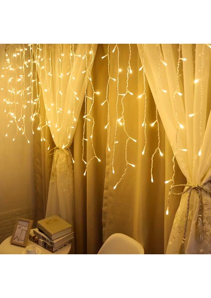 8 Modlu Saçaklı 96 LED - Ev Balkon Bahçe Parti Sınıf Dekoratif Aydınlatma indirimleri