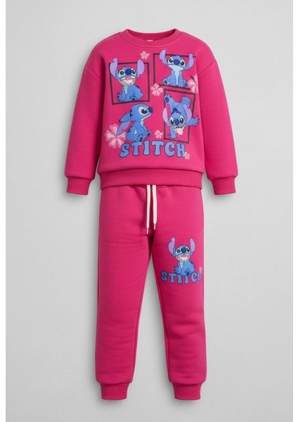 Stıtch Baskılı Kız Alt Üst Takım 3 Iplik fiyatları