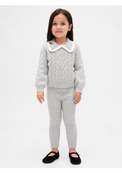 Kız Bebek Gri Cashsoft Fitilli Tayt