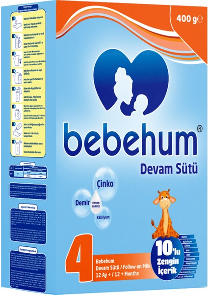 4 Devam Sütü 400 gr 12+ Ay