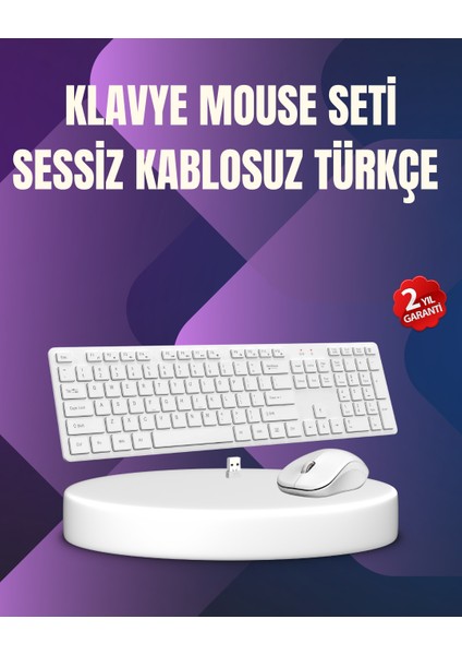 Kablosuz Klavye Mouse Takımı - Ergonomik, Sessiz ve Enerji Tasarruflu