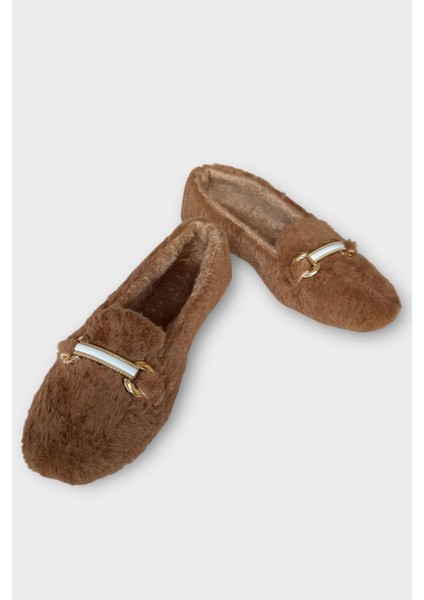 Yumuşak Peluş Ses Yapmaz Hafif Taban Kadın Ev Babeti Panduf Vizon fırsatları