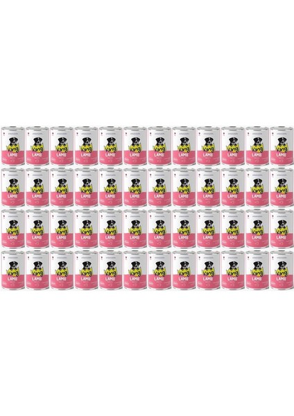 Et Parçacıklı Kuzu Etli Yavru Köpek Konserve 400 Gr*48 Adet