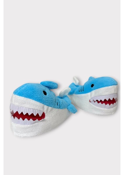 Kadın Köpek Balığı Figürlü Panduf Mavi indirimleri