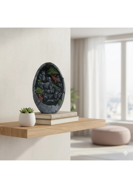 Dağ Şelale Tasarımlı Yumurta Görünümlü Ters Akışlı Tütsülük fiyatları