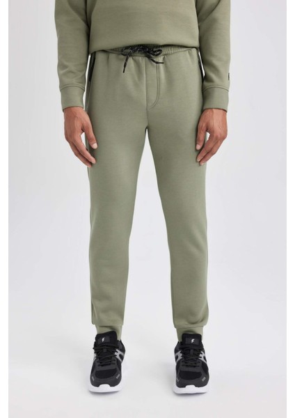 Fit Sporcu Jogger Eşofman Altı Slim Fit Dar Kesim Skuba Dalgıç Kumaş Standart Paça