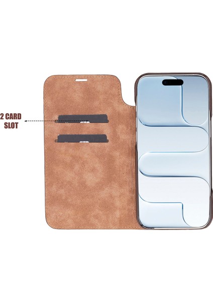 Luca Iphone 17 Air Deri Kılıf-Kahverengi