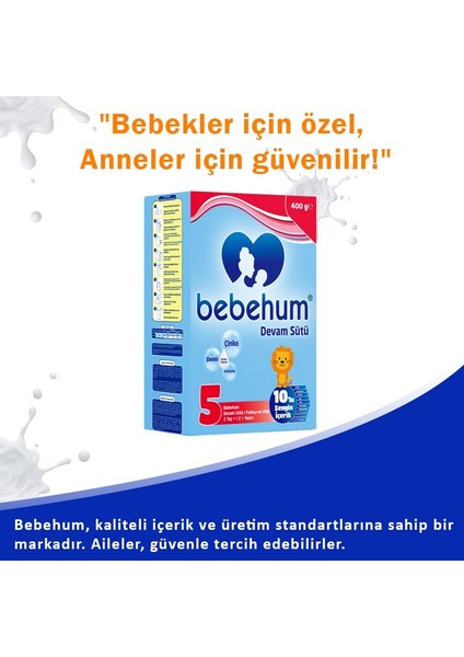 5 Devam Sütü 400 gr 2 Yaş+ modelleri