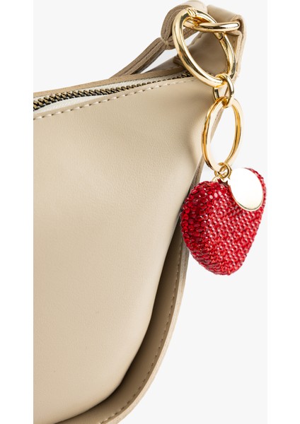 Kalp Şekilli Boncuklu Metal Anahtarlık modelleri