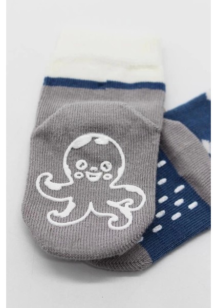 Bfs Bistyle Hayvan Figürlü Kaymaz Erkek Soket Çorap 2'li BS10119 Indigo modelleri